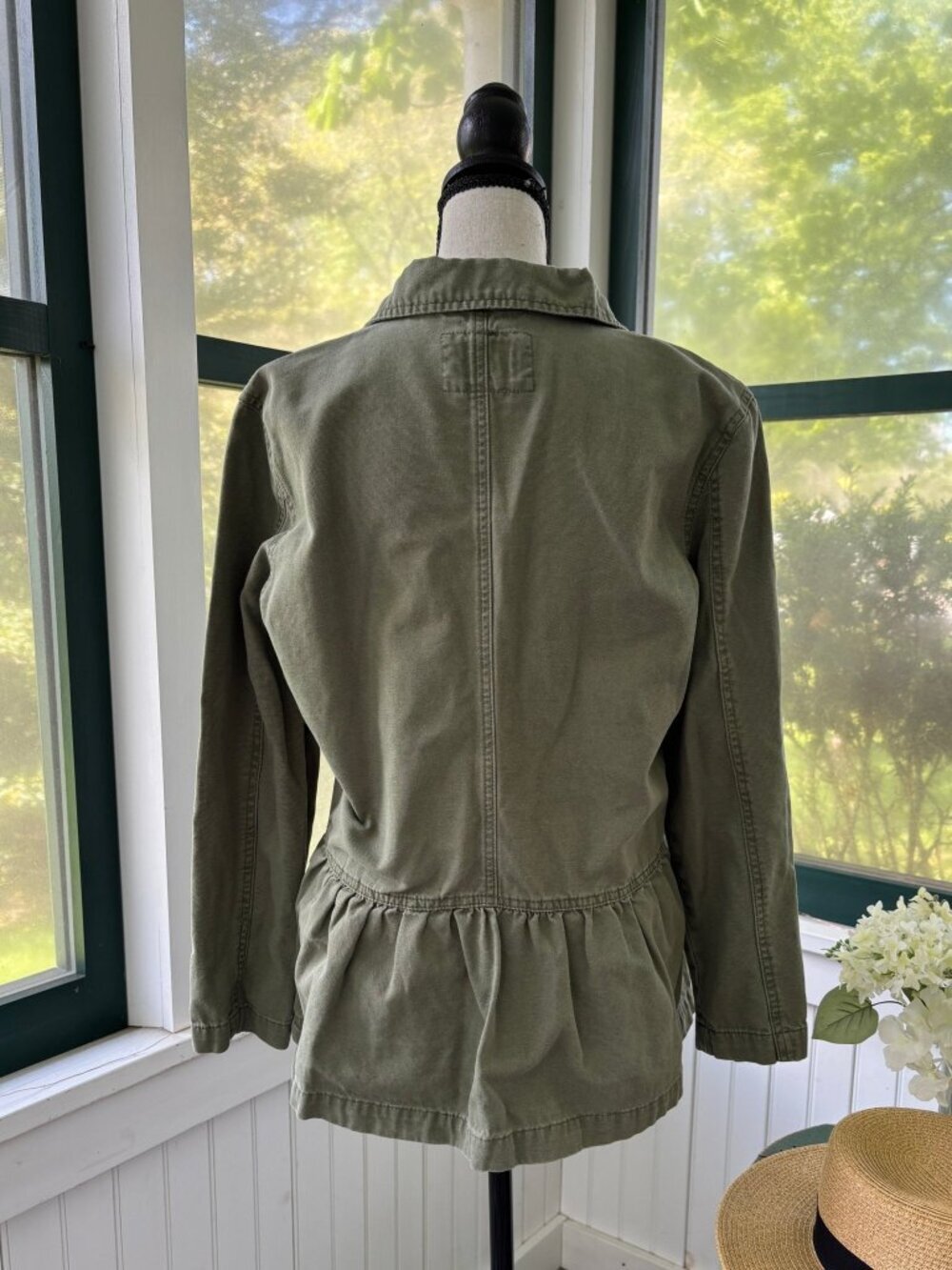 Curve Appeal Olive Utility Jacket | Army Green | Size M | Like New - Picture 3 of 7